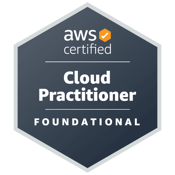 AWS Certified Cloud Practitioner Foundational badge